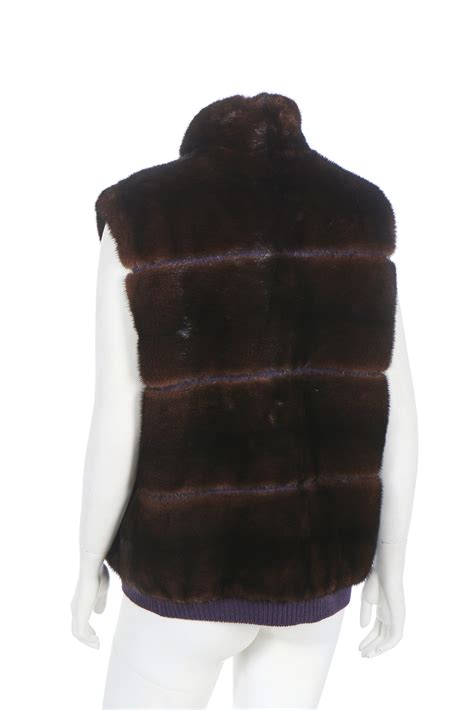 Mink Gilet .